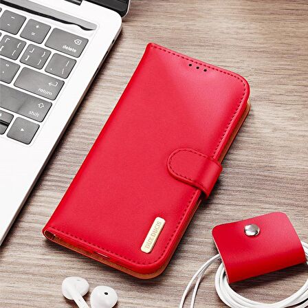 Dux Ducis iPhone 12 Pro Max Kılıf Mıknatıslı Cüzdanlı Deri Kılıf Hivo Series