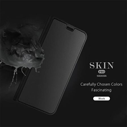 DUX DUCİS İPhone 12- 12 Pro Kılıf Kapaklı Flip Cover Kılıf Skin Pro Series Kılıf SİYAH