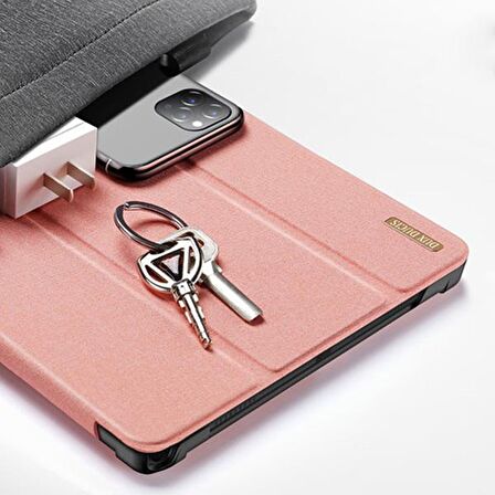 DUX DUCİS SM Tab A7 10.4 2020 (T500-T505) Kılıf Soft Tpu Mıknatıslı Domo Kılıf PEMBE