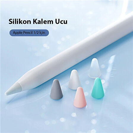 Dux Ducis Apple Pencil İçin Renkli Kalem Ucu 10x (Çok Renkli)