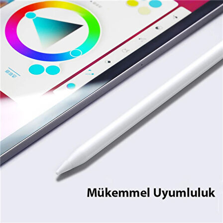 Dux Ducis Apple Pencil İçin Renkli Kalem Ucu 10x (Çok Renkli)