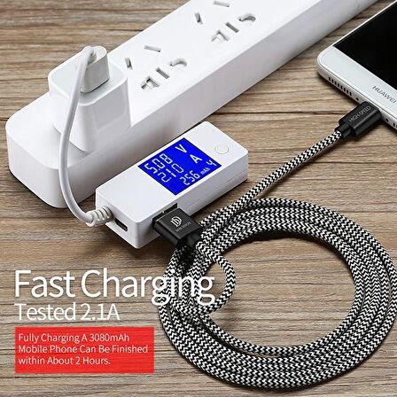DUX DUCIS Usb Type C Kopmaz Yırtılmaz Usb kablo Hızlı Şarj 1 metre