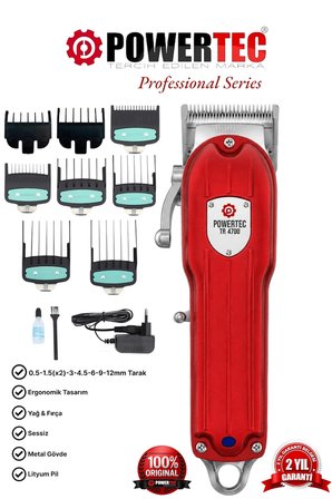 Powertec TR-4700 Saç Sakal Kesme Profesyonel Tıraş Makinesi