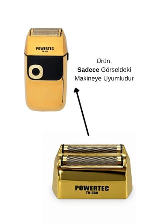 Powertec TR-550 Tıraş Makinesi Kafa Seti (Kafa + 2 Elek)