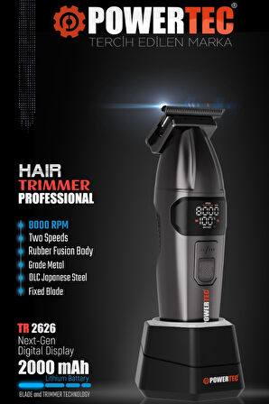 Powertec TR-2626 Profesyonel Sakal | Ense Tıraş & Çizim Makinesi