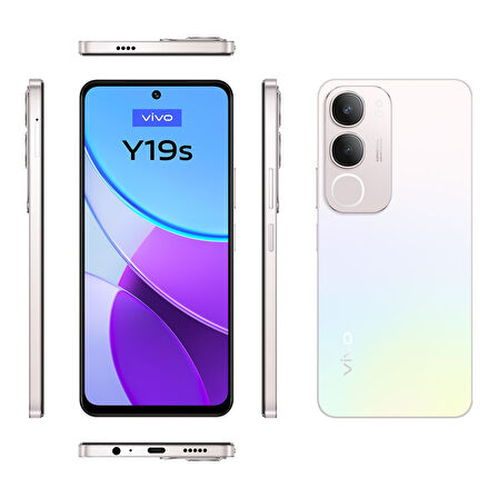 Vivo Y19S 8gb 128GB Işıltılı Gümüş