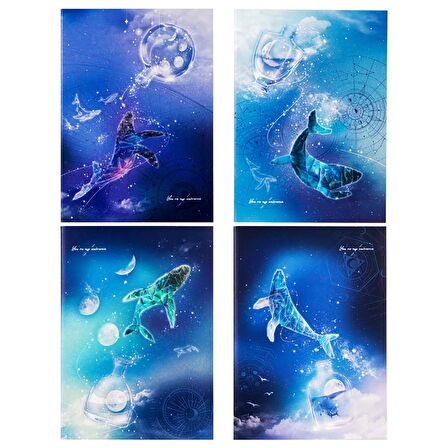 Deli Notebook B5 40yp Whale Dream Defter QFB540