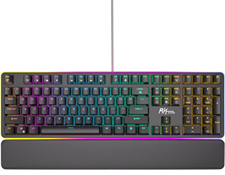 Royal Kludge RK918 Red Switch Siyah PBT RGB Kablolu US Gaming Mekanik Klavye