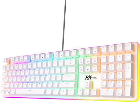 Royal Kludge RK918 Red Switch Beyaz PBT RGB Kablolu US Gaming Mekanik Klavye