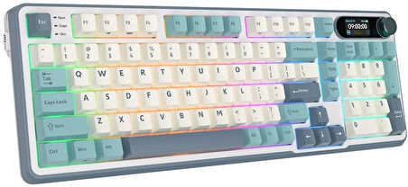 Royal Kludge S98 Light Cloud RGB Kablosuz US Gaming Klavye