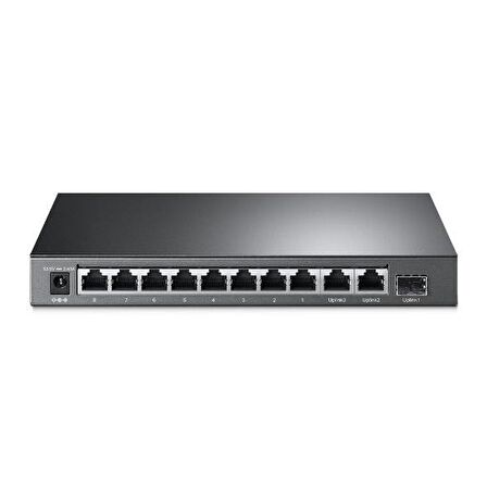 TP-LINK TL-SL1311MP 8 PORT 10/100 + 2 PORT GIGABIT +1 PORT SFP YONETILEMEZ POE SWITCH