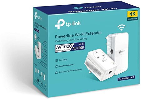 TP-LINK TL-WPA7617 KIT 1167 Mbps AV1000 KABLOSUZ POWERLINE GENİŞLETİCİ