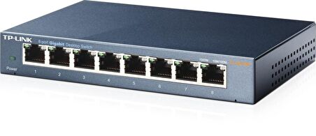 TP-LINK TL-SG108 8 PORT M.Ü G.BIT SWITCH,ÇELİK