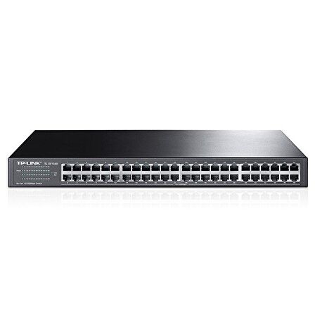 Tp-Link TL-SF1048 48 Port 10-100 Mbps Switch Çelik Kasa Rack Mount