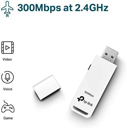 TP-Link TL-WN821N 300Mbps KABLOSUZ N USB ADAPTÖR