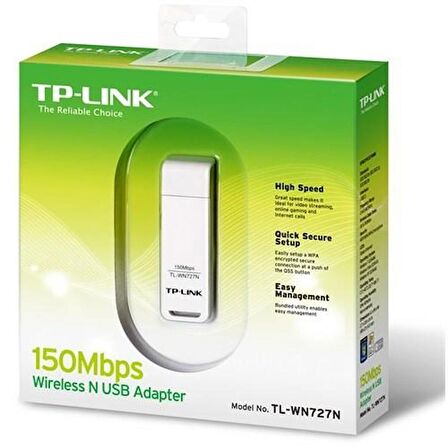 TP-Link TL-WN727N 150Mbps Wi-Fi Lite-N USB Adaptör