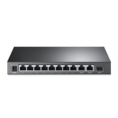 TP-LINK TL-SG1210MP 10 PORT GİGABİT POE+ 8PORT GİGABİT POE 1 PORT GİGABİT RJ45 1 PORT GİGABİT SFP SWITCH