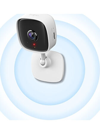 TP-LINK Tapo C100, 1080P Full HD İç Mekan Wi-Fi Güvenlik Kamerası, Hareket Tespit ve Takibi,  9m Gece Görüşü, Çift Yönlü Sesli İletişim, Sesli Alarm, Bulut/Yerel Depolama OUTLET