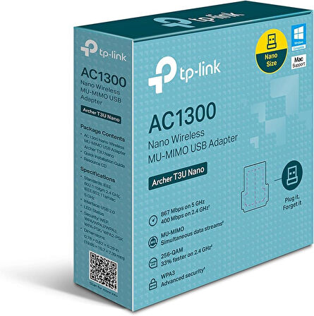 TP-Link Archer T3U Nano 1300 Mbps Kablosuz Ağ Adaptörü - Teşhir