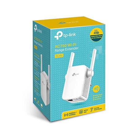 TP-Link RE205 AC750 750 Mbps 5 Ghz Kablosuz Menzil Genişletici