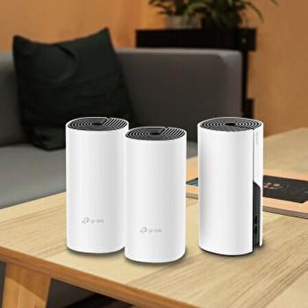 TP-LINK Deco M4(3-Pack) AC1200 Tüm Evi Kapsayan 3’lü Mesh Wi-Fi Sistemi