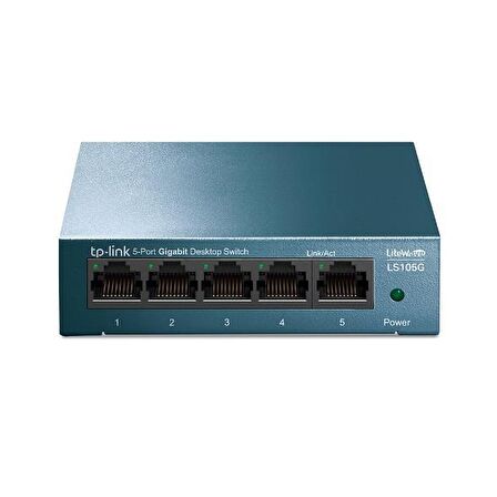 TP-LINK LS105G 5 PORT GIGABIT LITEWAVE MASAÜSTÜ SWITCH (ÇELİK KASA)