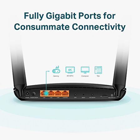 TP-LINK ARCHER MR600  1200mbps AC1200 Dual Band 4G LTE Router