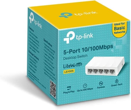 TP-Link LS1005 5 Port 10/100 Mbps Switch Outlet