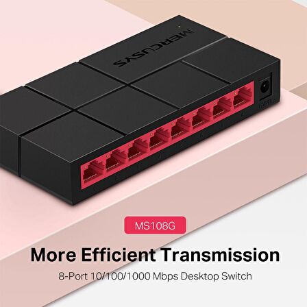 TP-LINK MS108G 8-Port 10/100/1,000 Mbps Masaüstü Switch