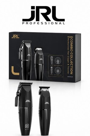 JRL ONYX Combo Serisi 2'li Standlı Tıraş Makinesi Seti 2020 Clipper + 2020 Trimmer Siyah