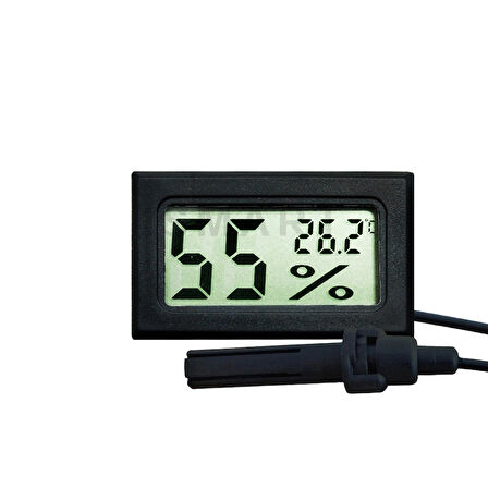Yate10 Mini Pilli Nem-Sıcaklık Ölçer