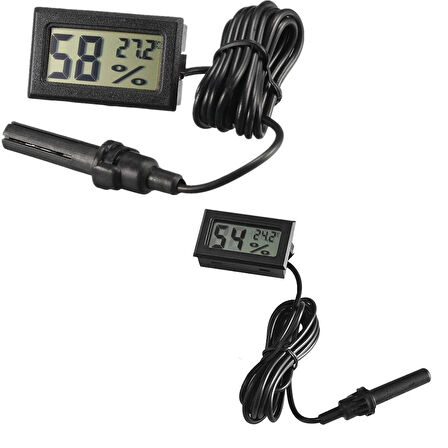 Yate10 Mini Pilli Nem-Sıcaklık Ölçer