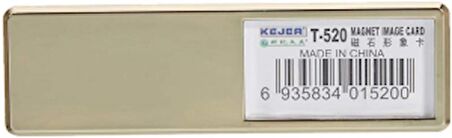 KEJEA T-520G MIKNATISLI İSİMLİK ALTIN - 78X22MM - 25ADET