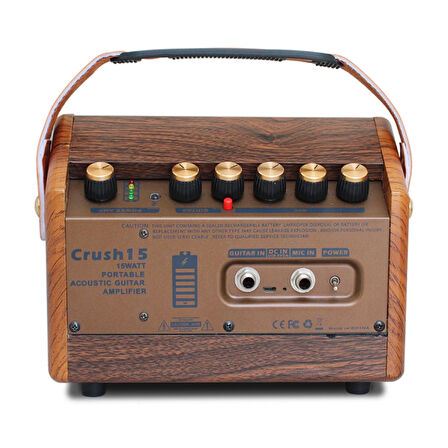 Flanger CRUSH15 Şarjlı Mini Akustik Gitar Amfisi