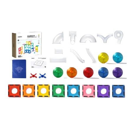 Mideer Renkli Magnetic Tiles Parkur 100 Parça