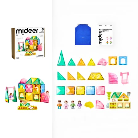 Mideer Magnetic Tiles Bizim Aile 32 Parça