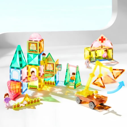 Mideer Magnetic Tiles Bizim Aile 32 Parça