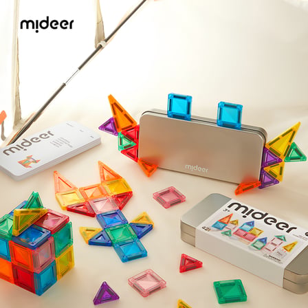 Mideer Mini Magnetic Tiles Seyahat Boy 42 Parça