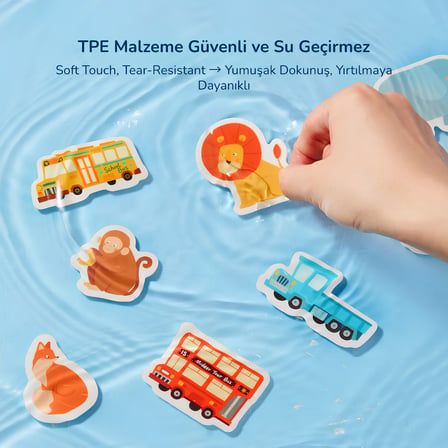 Mideer Yeniden Kullanılabilir Jel Çıkartma Seti İnanılmaz Akvaryum