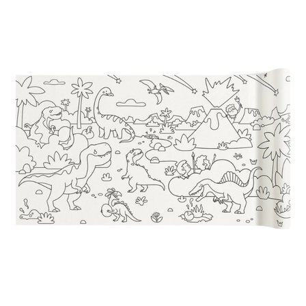 Mideer Yapışkanlı Boyama Rulosu Muhteşem Dinozorlar 4 Metre