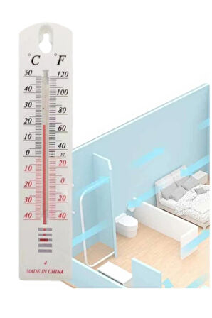 Plastik İç ve Dış Mekan Termometresi