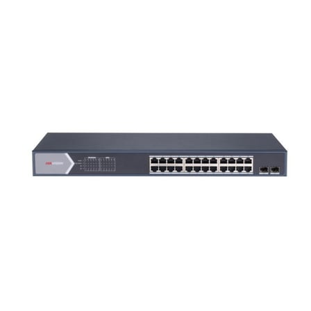 HIKVISION 24port PoE 225W 2-SFP Gigabit Yönetilemez Switch DS-3E0526P-E/M