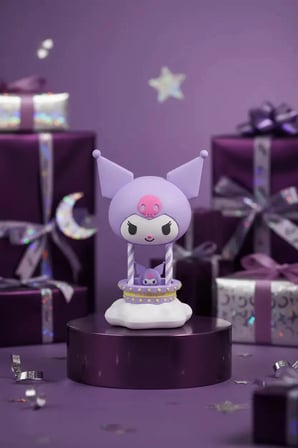 Sanrio Lisanslı Kuromi Balon Serisi Dekoratif Aydınlatma – Şarjlı & Yumuşak Led