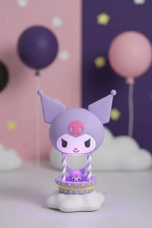 Sanrio Lisanslı Kuromi Balon Serisi Dekoratif Aydınlatma – Şarjlı & Yumuşak Led