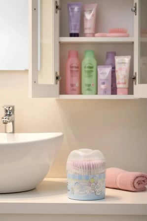 Sanrio Lisanslı Cinnamoroll Karışık Pamuklu Çubuklar (240 Adet) – Hijyenik Set