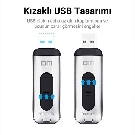 DM PD090 USB 3.0 Alüminyum 32GB Flash Bellek