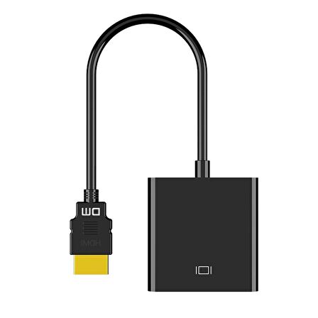 DM CHB020 HDMI to VGA Dişi Çevirici Adaptör Siyah