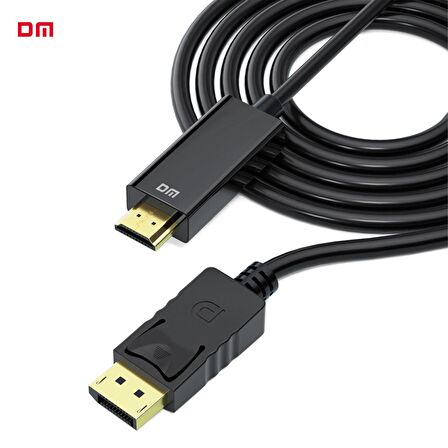 DM CHB038 4K DisplayPort to HDMI Çevirici Kablo 1.8 Metre