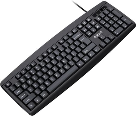 DM K10 Siyah Kablolu İngilizce Q Klavye - Outlet
