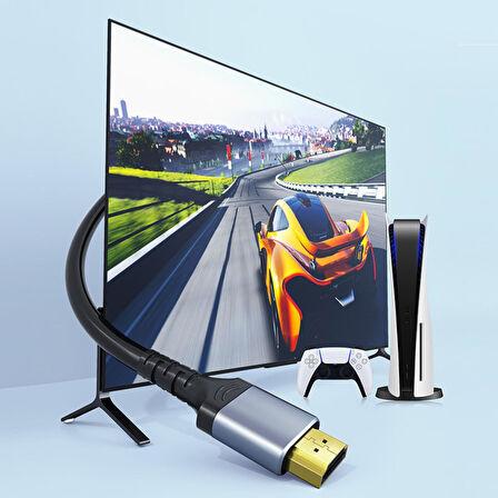 DM HI003S 8K/60Hz 4K/144Hz HDMI 2.1 HDR Görüntü ve Ses Aktarım Kablosu 3 Metre